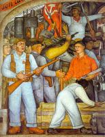 Rivera, Diego - The Arsenal- Frida Kahlo Distributes Arms